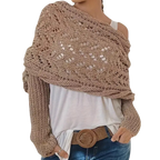 Chandail douillet en tricot avec épaules découvertes