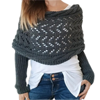 Chandail douillet en tricot avec épaules découvertes