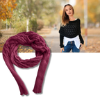 Chandail douillet en tricot avec épaules découvertes