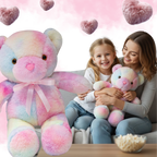 Peluche lumineuse LED en forme d'ourson