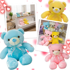 Peluche lumineuse LED en forme d'ourson
