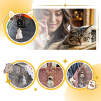 Porte-clés capsule poils de chat