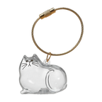 Porte-clés capsule poils de chat