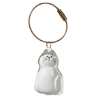 Porte-clés capsule poils de chat