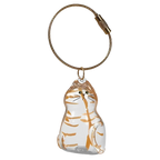Porte-clés capsule poils de chat