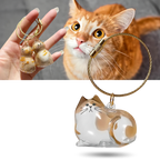 Porte-clés capsule poils de chat