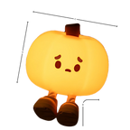 Veilleuse citrouille mignonne et triste