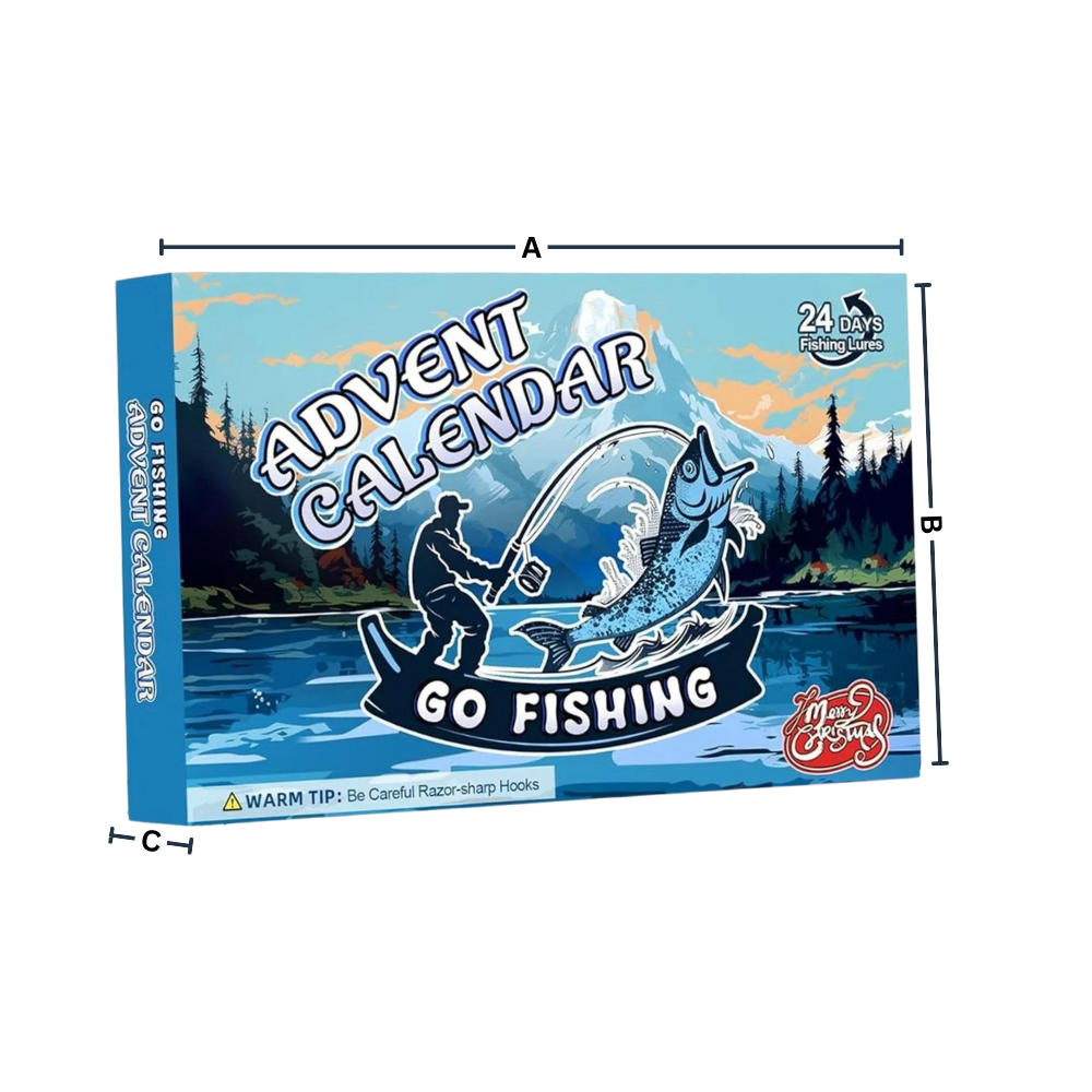 Calendrier de l'Avent de pêche avec surprises quotidiennes