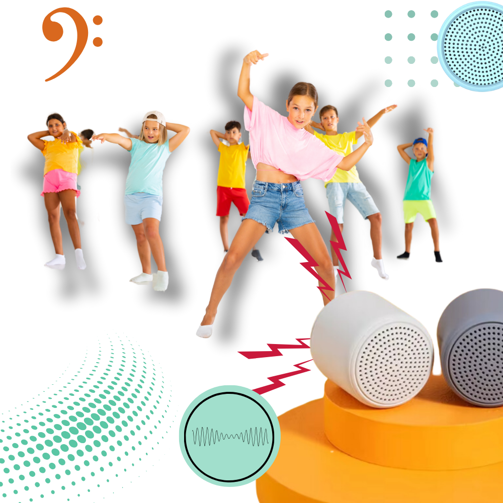 Mini enceinte bluetooth à basses profondes