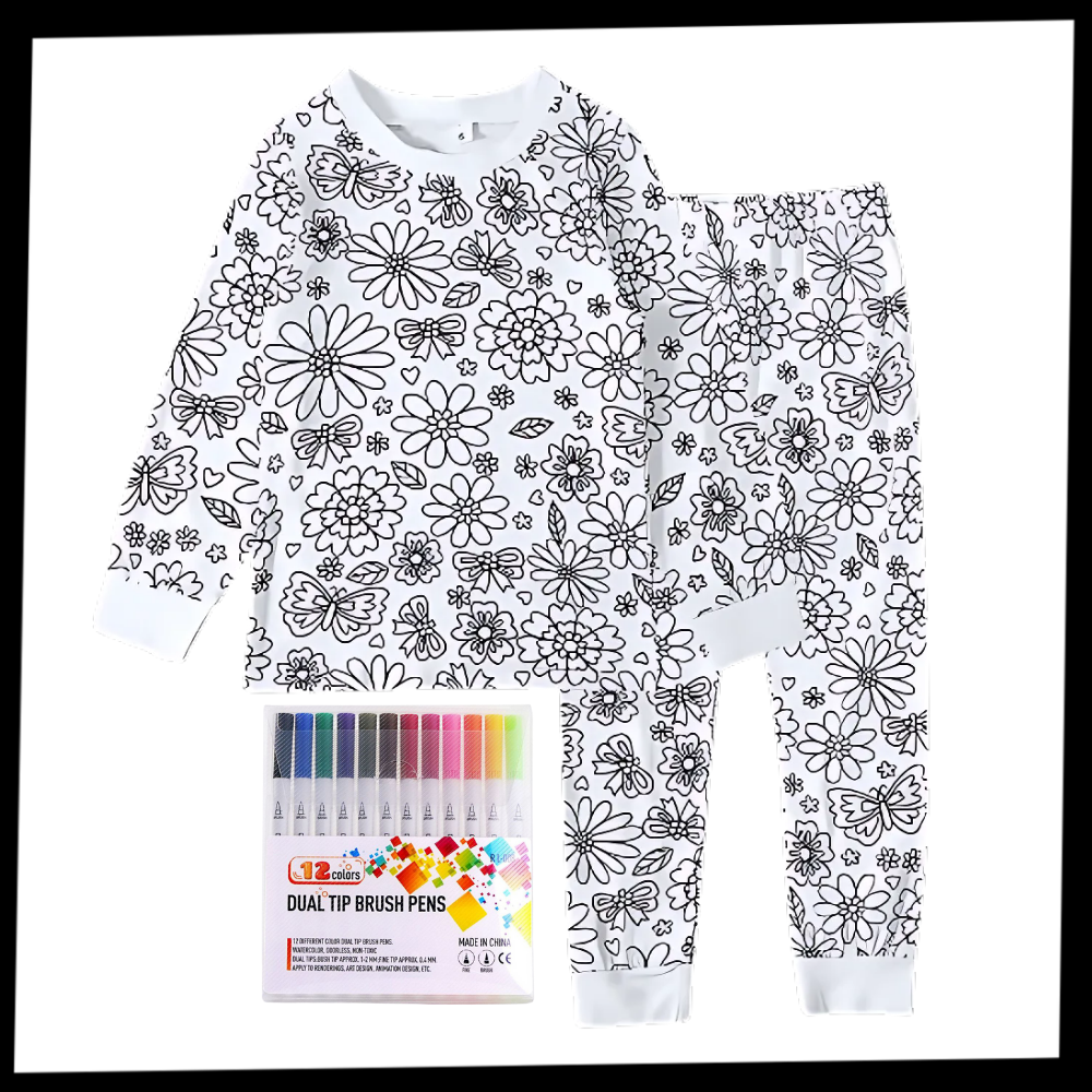 Pyjama à colorier