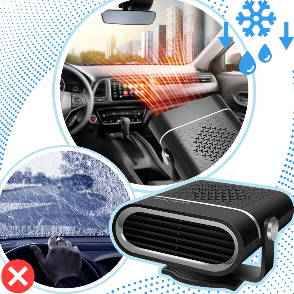 Dégivreur portable pour voiture 2 en 1