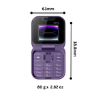 Téléphone portable pliable Dual Sim