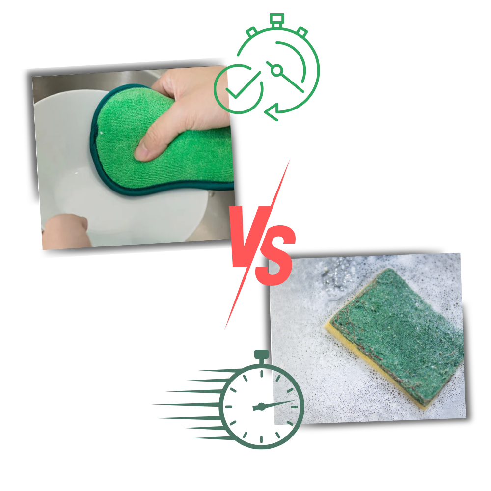 Éponge à vaisselle durable et réutilisable