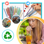 Paille réutilisable en acier inoxydable