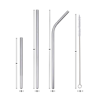 Paille réutilisable en acier inoxydable