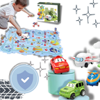 Puzzle piste de voitures éducatif et amusant