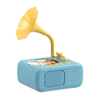 Jouet éducatif gramophone rétro