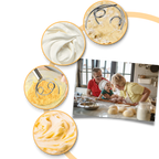 Fouet pâtissier danois en acier inoxydable sans effort