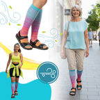 Chaussettes de compression élastiques pied ouvert