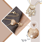Collier élégant à breloques pour maman