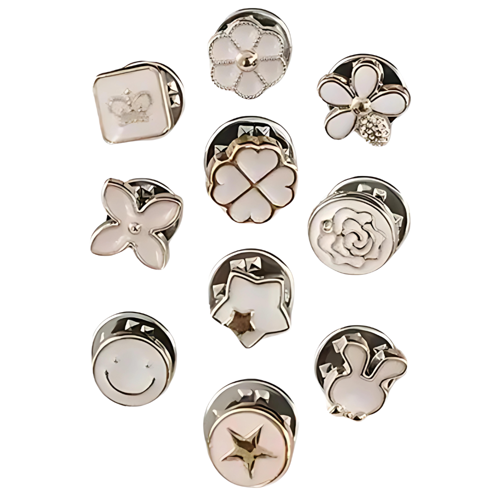 Broches à boutons élégantes sans couture