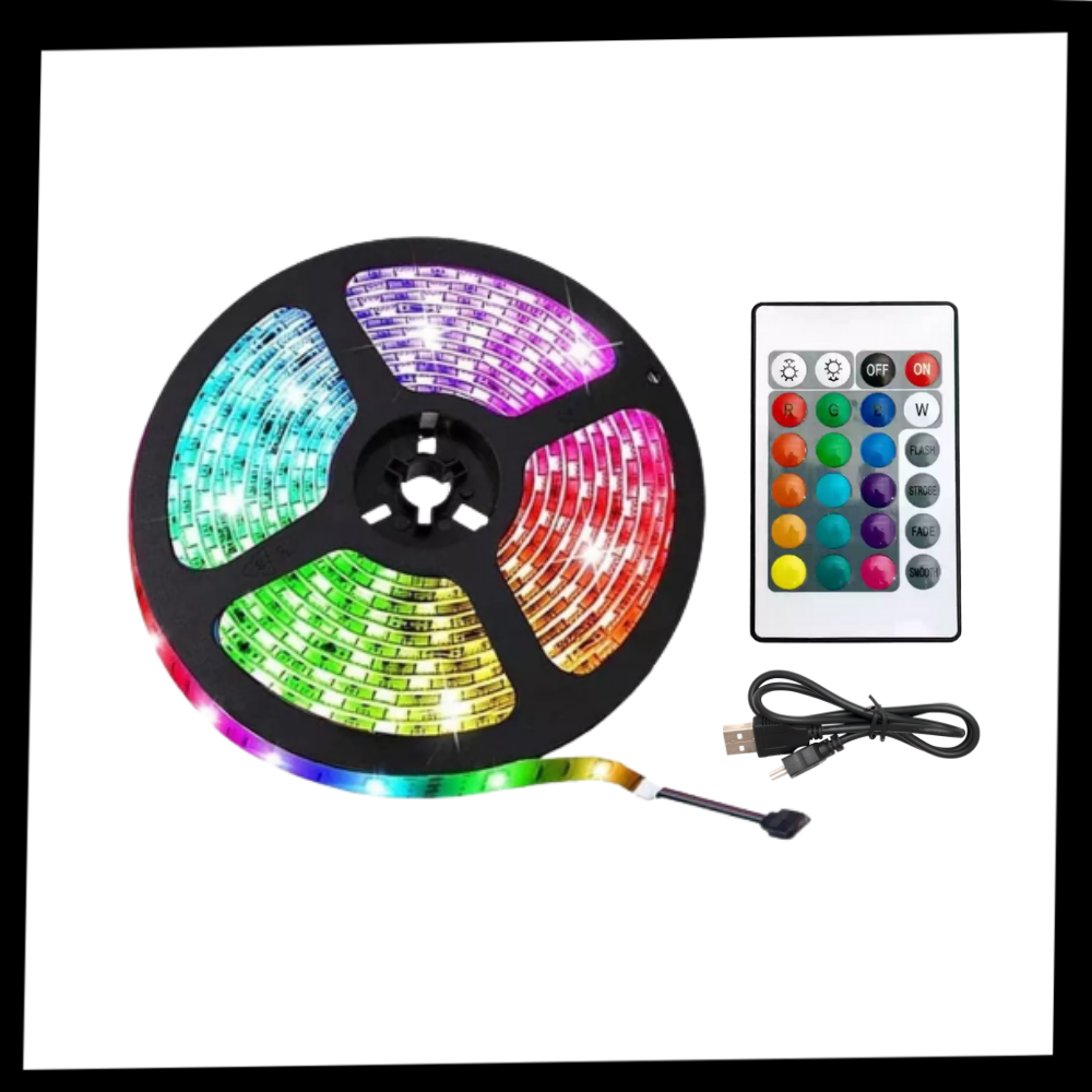 Bande lumineuse LED RVB économe en énergie