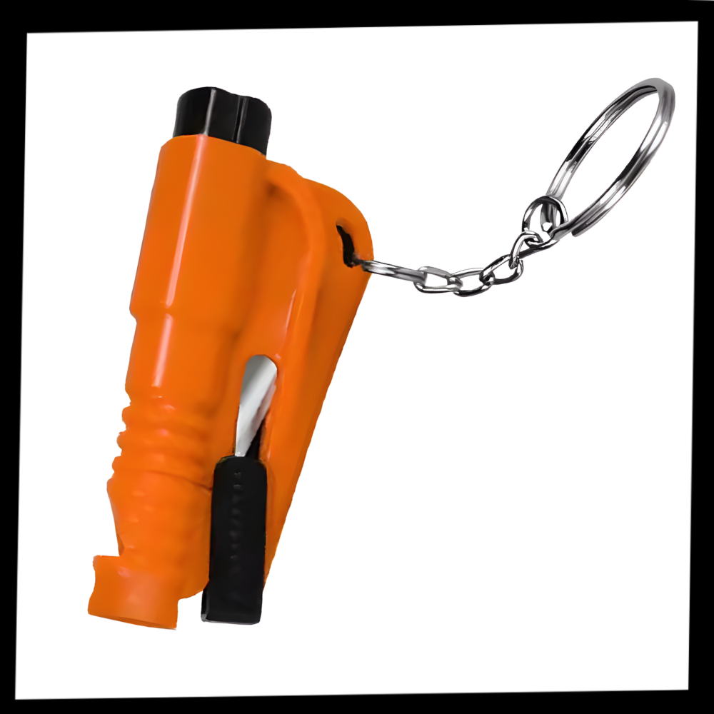 Outil essentiel 2 en 1 brise vitre et coupe ceinture