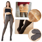 Faux collants translucides doublés polaire