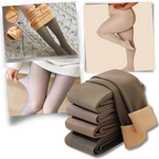 Faux collants translucides doublés polaire