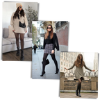 Faux collants translucides doublés polaire