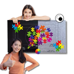 Tapis de puzzle en feutre à enrouler