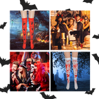 Chaussettes de compression aux motifs festifs d'Halloween