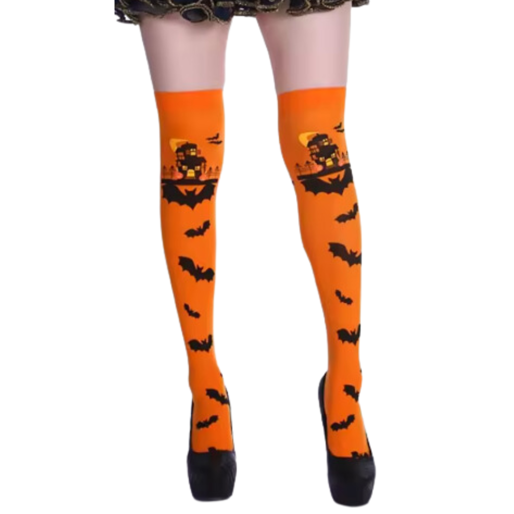 Chaussettes de compression aux motifs festifs d'Halloween