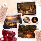 Bougie décorative LED sans flamme en cristal