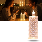 Bougie décorative LED sans flamme en cristal