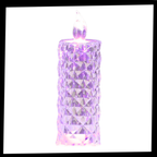 Bougie décorative LED sans flamme en cristal