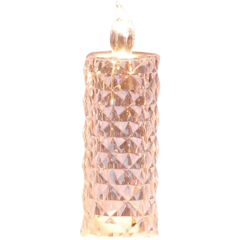 Bougie décorative LED sans flamme en cristal