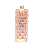 Bougie décorative LED sans flamme en cristal