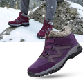 Bottines d'hiver chaudes doublées en polaire