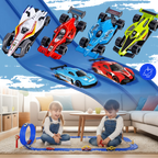 Circuit de course flexible à 2 voies jeu de voiture enfant