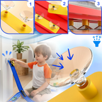 Circuit de course flexible à 2 voies jeu de voiture enfant