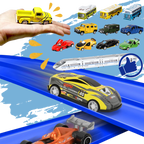 Circuit de course flexible à 2 voies jeu de voiture enfant