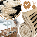 Couverture d'hiver molletonnée et moelleuse