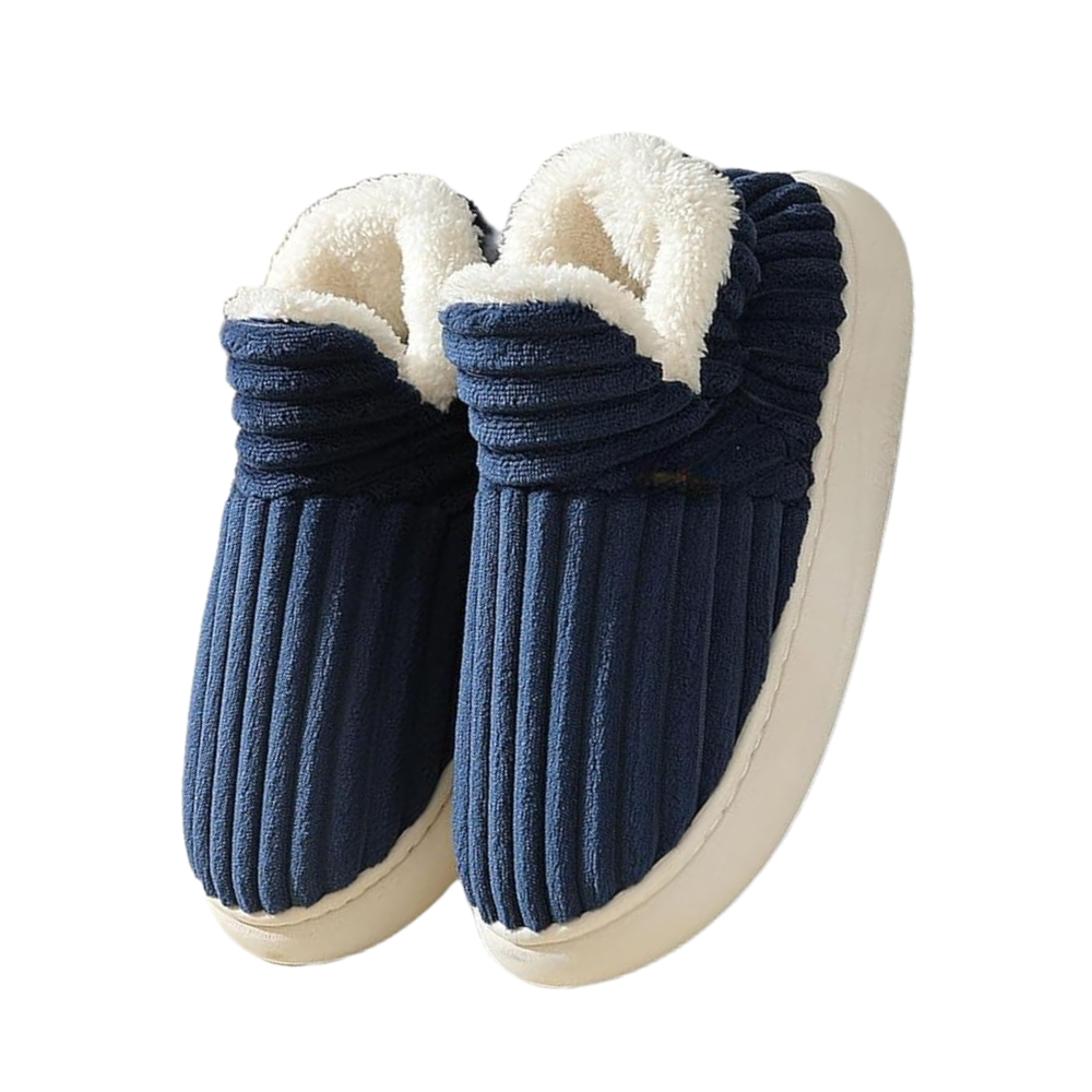 pantoufles d'intérieur douillettes en peluche moelleuse