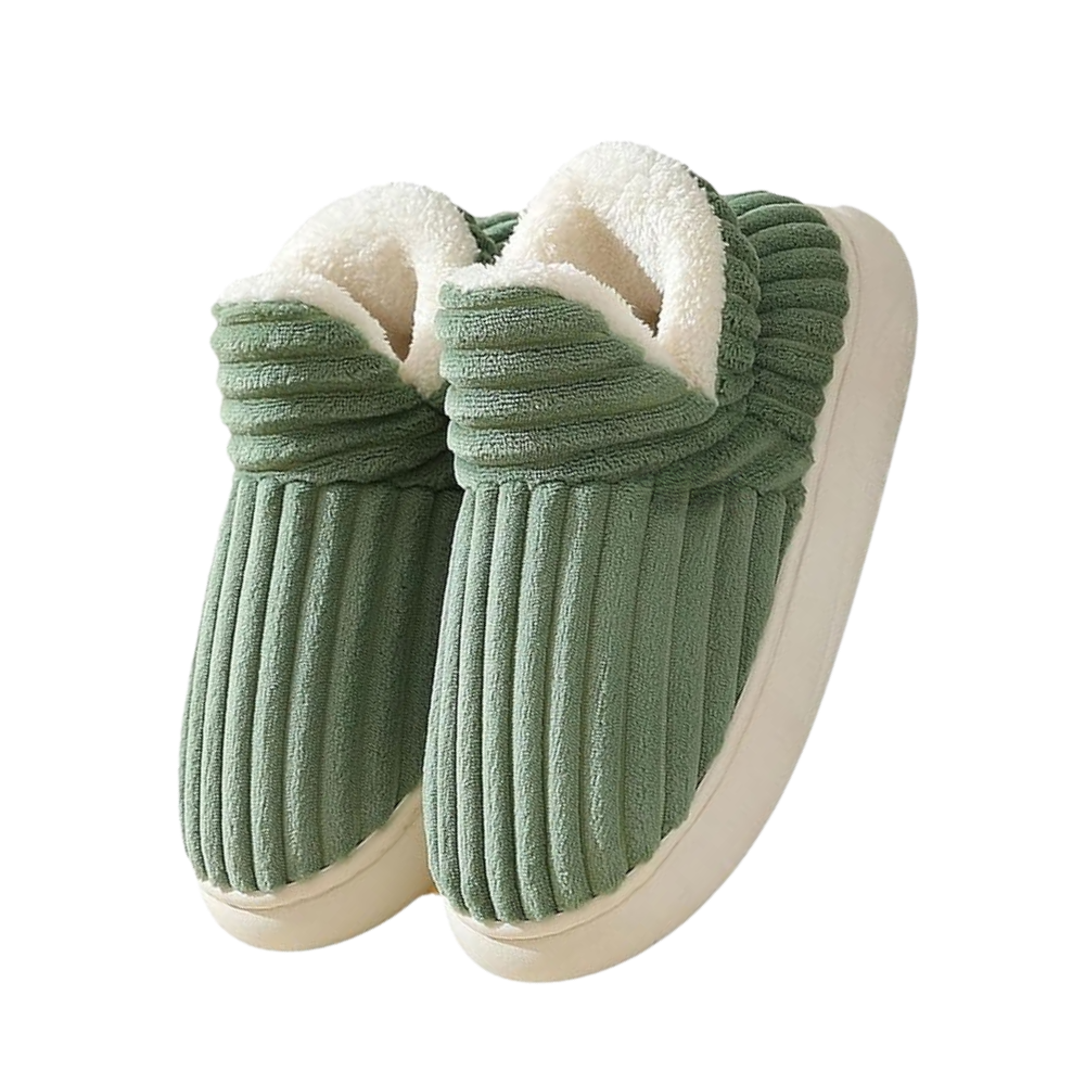 pantoufles d'intérieur douillettes en peluche moelleuse