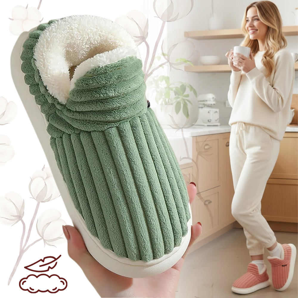 pantoufles d'intérieur douillettes en peluche moelleuse