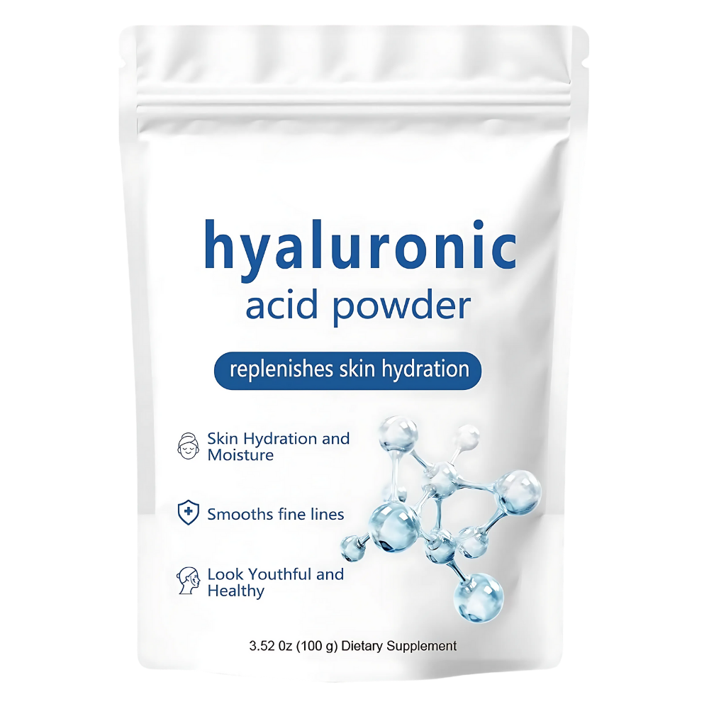 Poudre d'acide hyaluronique hydratante à spectre complet