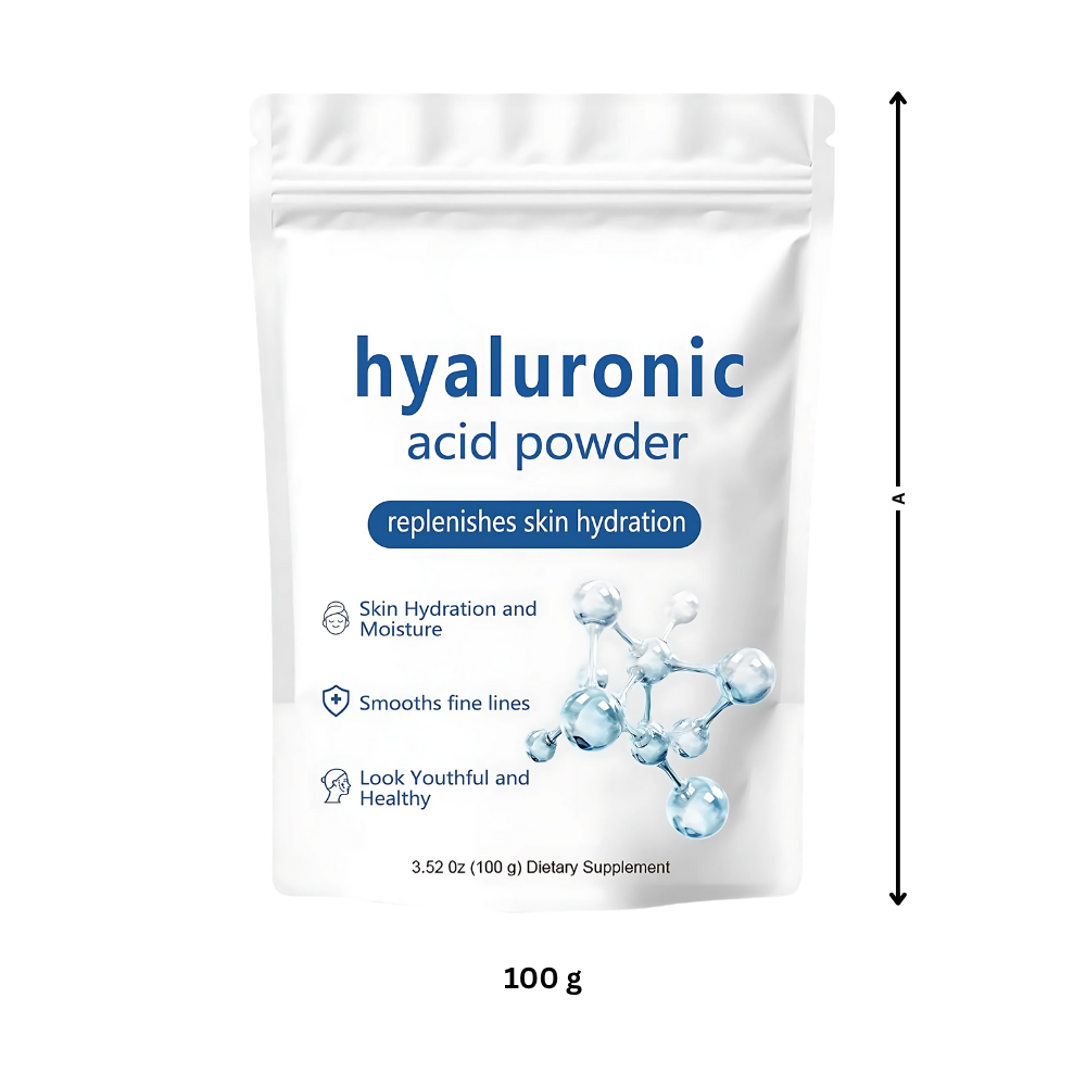 Poudre d'acide hyaluronique hydratante à spectre complet