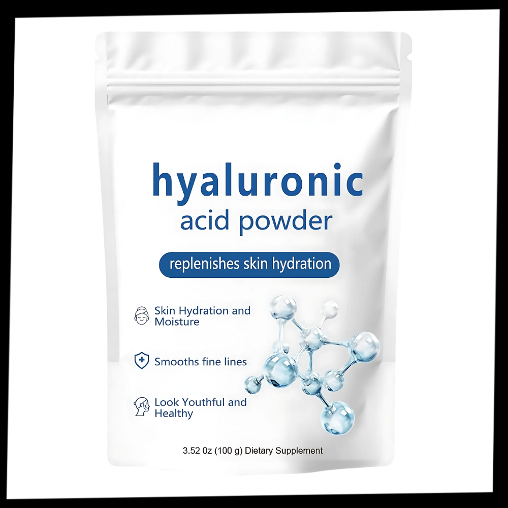 Poudre d'acide hyaluronique hydratante à spectre complet
