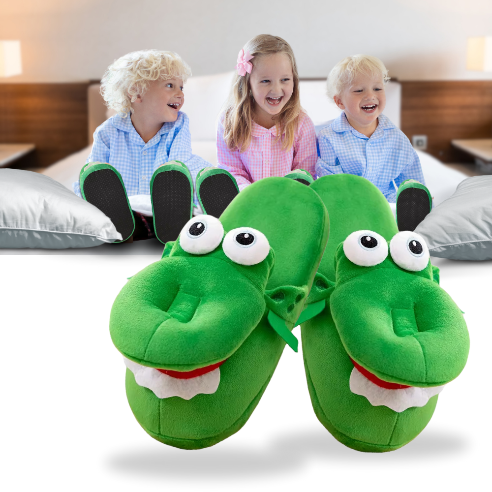 Chaussons crocodile amusants et confortables